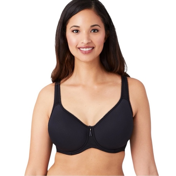 WACOAL STYLE 853192 BASIC BEAUTY SPACER UNDERWIRE T-SHIRT BLACK 46C BRA - Picture 1 of 12